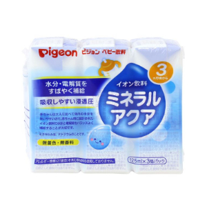 ピジョンミネラルアクア紙パック飲料（３ヶ月頃から）ＪＡＮ４９０２５０８１３５１２２ １２５ｍｌ３コパック