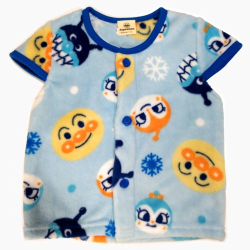 アンパンマンあったかフリースベスト 身長９０ｃｍサックス