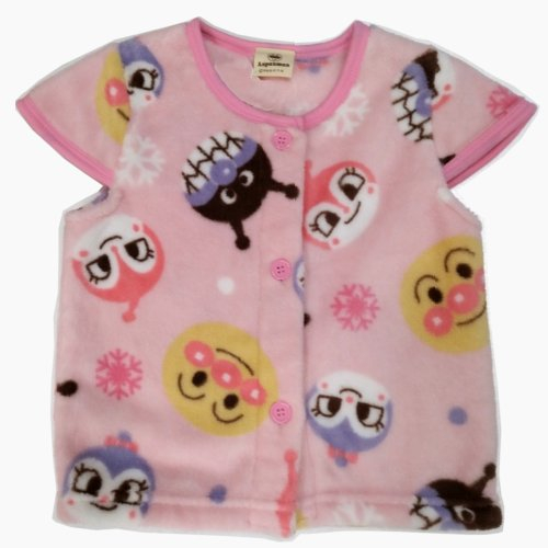 アンパンマンあったかフリースベスト 身長９０ｃｍピンク