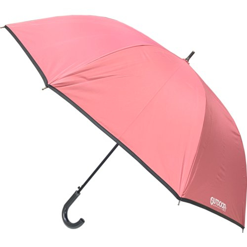□【雨晴兼用】ＯＵＴＤＯＯＲ　裏ＰＵ長傘（ピンク） 65cm