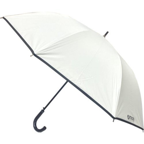 □【雨晴兼用】ＯＵＴＤＯＯＲ　裏ＰＵ長傘（オフホワイト） 65cm