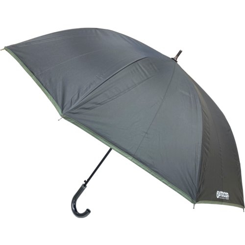 ■【雨晴兼用】ＯＵＴＤＯＯＲ　裏ＰＵ長傘（クロ） 65cm