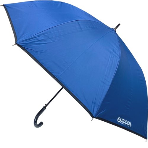■【雨晴兼用】ＯＵＴＤＯＯＲ　裏ＰＵ長傘（ネイビー） 65cm