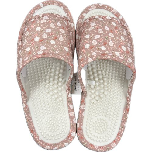 □【お掃除・買替え】婦人健康サンダル（花柄赤）