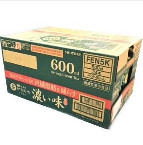 □【ケース】サントリー機能性食品伊右衛門濃い味 600mlX24