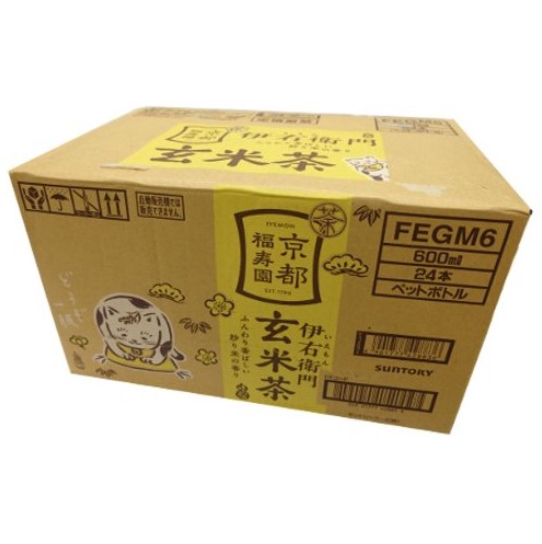 □【ケース】サントリー伊右衛門玄米茶函 600mlX24