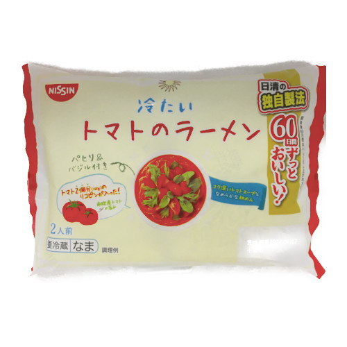 日清冷たいトマトのラーメン ２ニンマエ