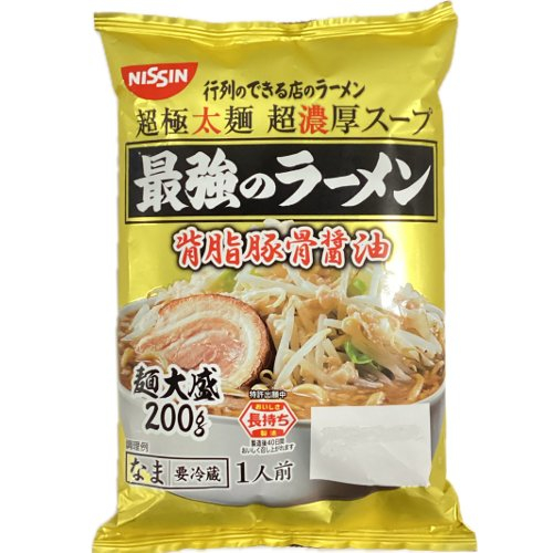 日清　行列ラーメン最強のラーメン背脂豚骨醤油 １人前