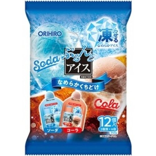 オリヒロ　ぷるんとアイスソーダ＋コーラ ２０Ｇｘ１２Ｐ