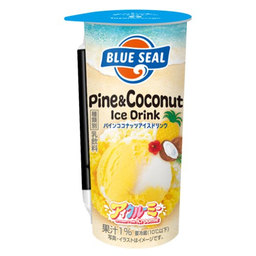 ■【数量限定】ブルーシール　パインココナッツアイスドリンク 220ｍｌ