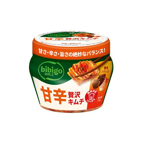 ■【韓国フェア】ｂｉｂｉｇｏ　甘辛贅沢キムチ　ＣＪフーズ※売切時キャンセル対応になります。 ＜２７０ｇ＞