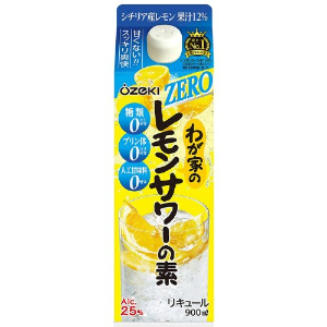 わが家のレモンサワーの素　ＺＥＲＯ（紙パック） ９００ｍｌ