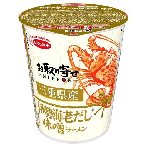 □【数量限定】エースコック　三重県伊勢海老だし味噌ラーメン 63ｇ