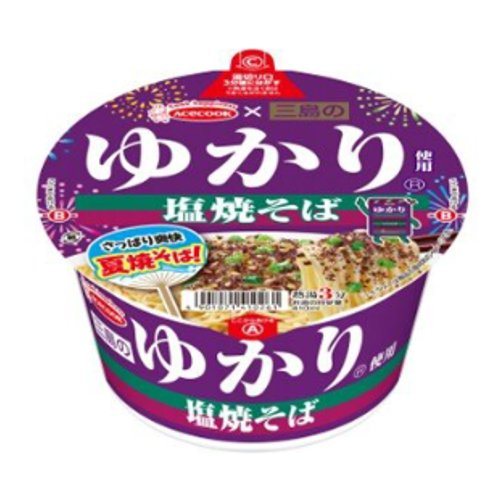■【売切れ御免】エースコック　三島のゆかり使用塩焼そば 80ｇ