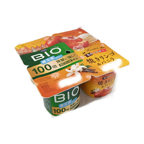 □ビオ焼きリンゴ＆バニラ ７５Ｇ×４