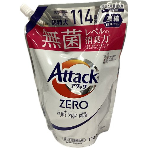 花王　アタックＺＥＲＯ詰替 １１４０ｇ