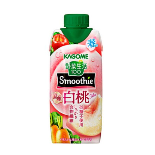 □カゴメ　スムージー国産白桃ｍｉｘ 330ｍｌ