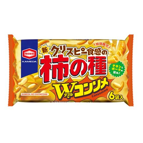 □【期間限定】亀田製菓☆柿の種ダブルコンソメ １３５ｇ