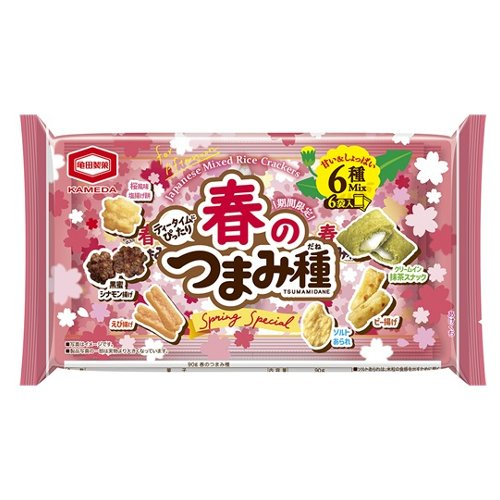 □【売切御免】亀田製菓　春のつまみ種 ６種mix&times;６袋