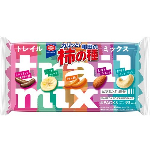 □【売切御免】亀田製菓　柿の種トレイルミックス ４パック