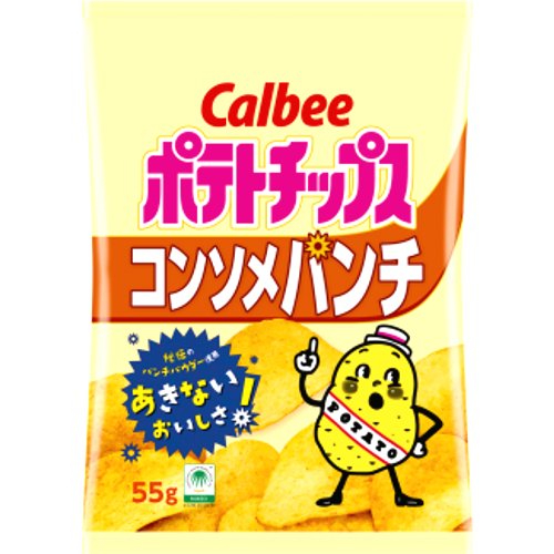 カルビー　ポテトチップス　コンソメパンチ ５５ｇ