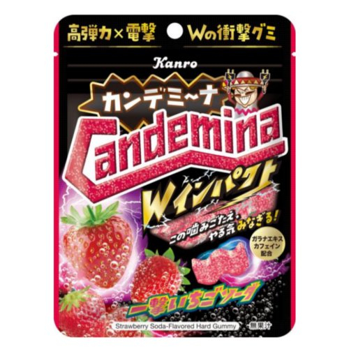 □カンロ☆カンデミーナＷインパクトいちご 72ｇ