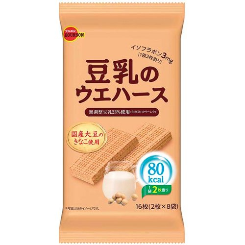 ブルボン　豆乳のウエハース １６マイ
