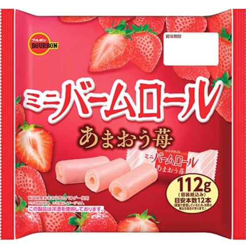□ブルボン☆ミニバームロールあまおう苺 112ｇ