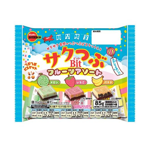 【数量限定】ブルボン☆サクつぶビットフルーツアソー ８５ｇ