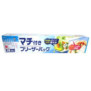 クレハ　マチ付きフリーザーバッグＬ １０枚入