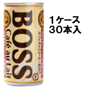 【ケース】サントリー　ボスカフェオレ１８５&times;３０ １ケース