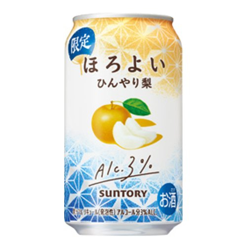 □サントリー　　ほろよいひんやり梨 350ｍｌ