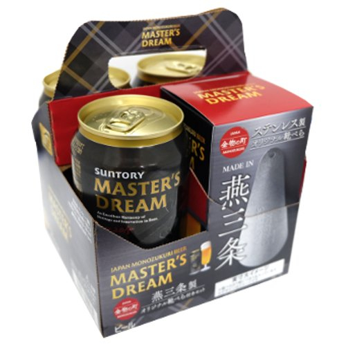 □【売切御免】サントリー　プレモルマスターズドリーム　３Ｐ　限定品（ステンレス製靴ベラ付） ３５０ＭＬ