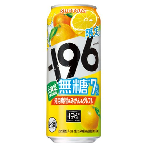 □【数量限定】サントリー －１９６無糖　河内晩柑みかん＆ＧＦ　Ｌ 500ML