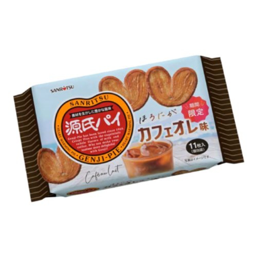 □三立製菓☆源氏パイほろにがカフェオレ味 11枚