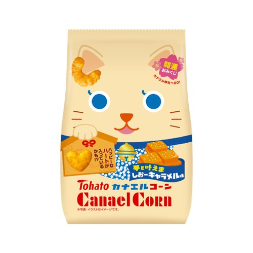 □【数量限定】東ハト☆カナエルコーン　夢を叶えましおーキャラメル味 ６７ｇ