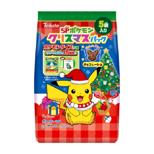 【クリスマス】東ハト　５Ｐポケモンクリスマスパック ７０ｇ