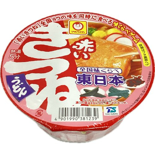 □【売切れ御免】東洋水産マルちゃん　全国味くらべ赤いきつね東日本 ９６ｇ