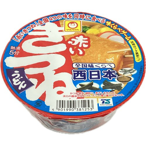 □【売切れ御免】東洋水産マルちゃん　全国味くらべ赤いきつね西日本 ９６ｇ
