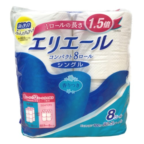 エリエール　トイレット　コンパクト　シングル ８Ｒ