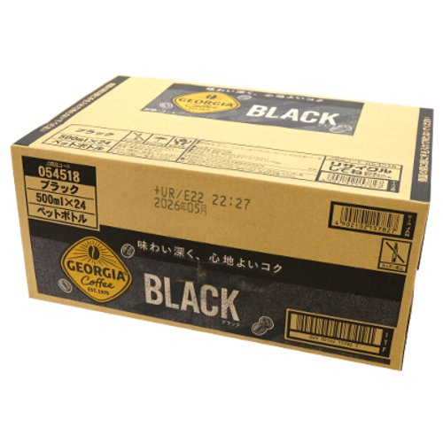□【ケース】コカコーラジョージアブラック 500ml