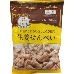 おやつの広場生姜せんべい ７０Ｇ