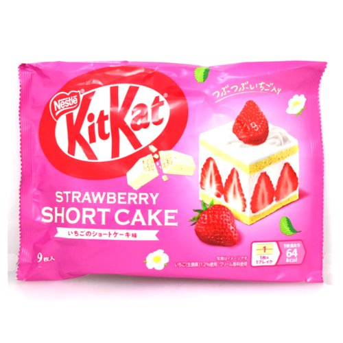 □【売切れ御免】ネスレ☆キットカット　いちごのショートケーキ味 ９枚入