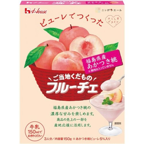 ハウス　ご当地くだものフルーチェ福島県産あかつき桃 １５０Ｇ