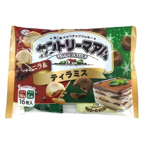 ■不二家☆カントリーマアムバニラ＆ティラミス 16枚（バニラ10枚・ティラミス6枚）