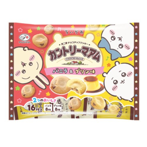 【数量限定】不二家☆カントリーマアムバニラ＆プリン １６枚