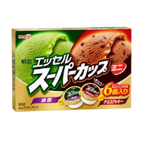 明治エッセルミニ抹茶・チョコクッキー※保冷剤は付きません ６コイリ
