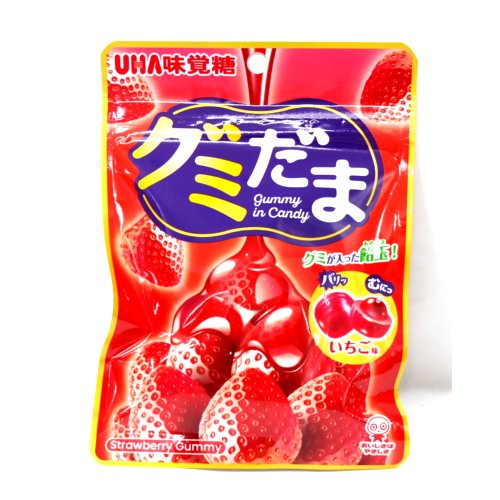 ■【数量限定】味覚糖　グミだま　いちご ５５ｇ