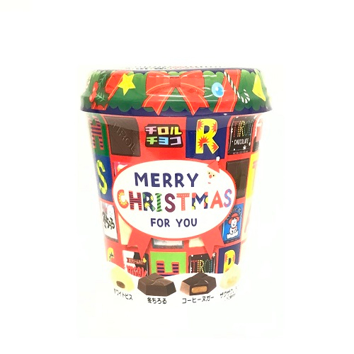 □【クリスマス】クリスマスカップ　チロルチョコ※売切御免 ＜３４個入＞