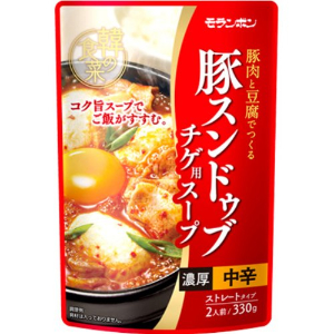 【精肉コーナー】モランボン　豚スンドゥブチゲ用スープ ３３０ｇ